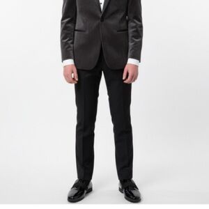 Bruno Marc Boys Black Patent Leather Dress Loafers Size 6